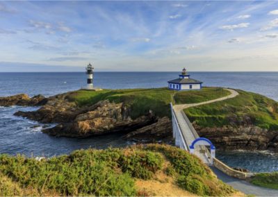 Faro e Illa Pancha en Ribadeo